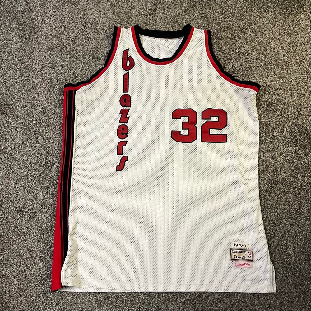 Portland Blazers Jersey Bill Walton 1976-77 Mitchell Ness #32 NBA Sz 60 28”x38”